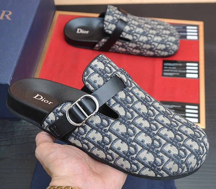 Dior Buckled Closed-Toe Mules — hero