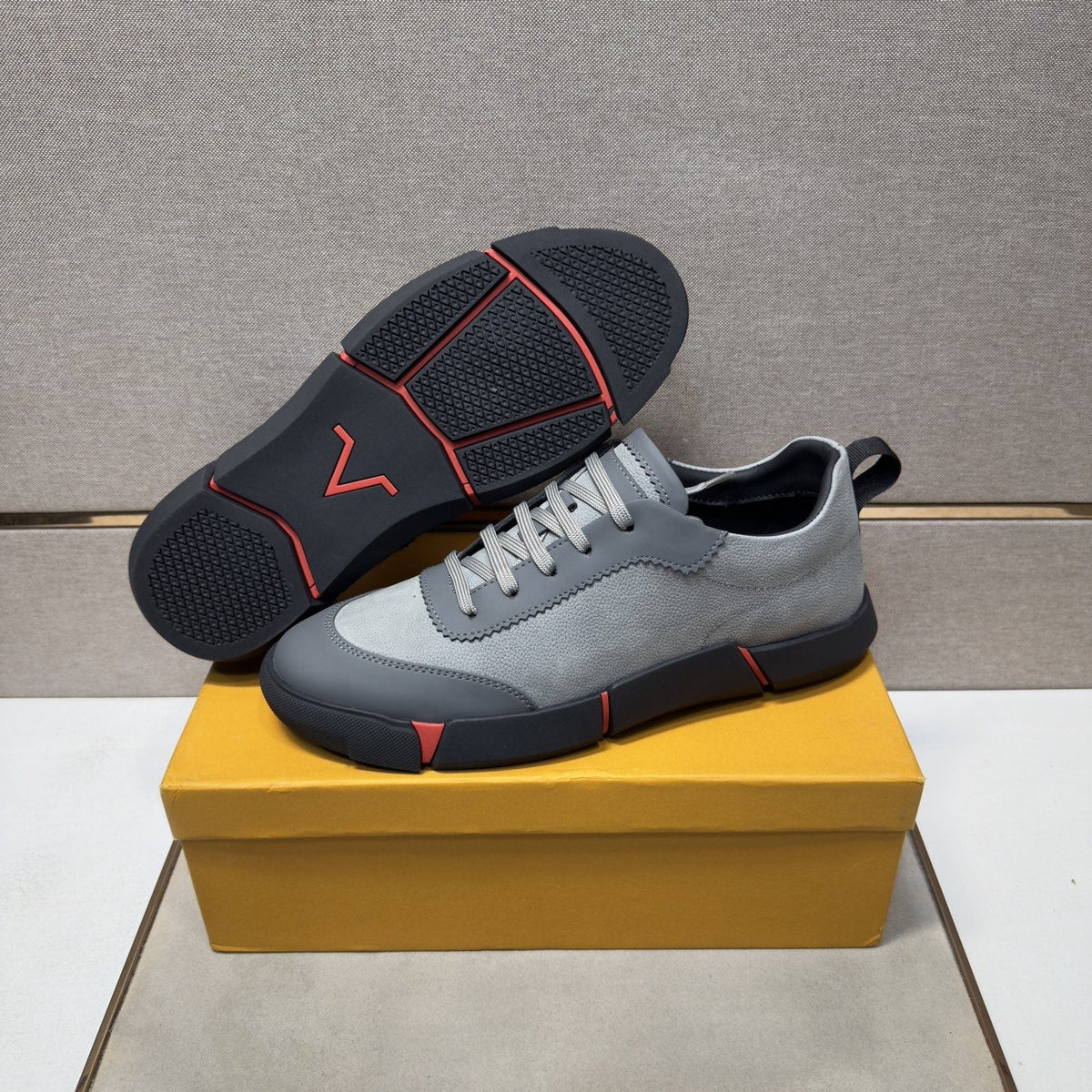 Louis Vuitton Men's Paneled Low-Top Sneakers — side