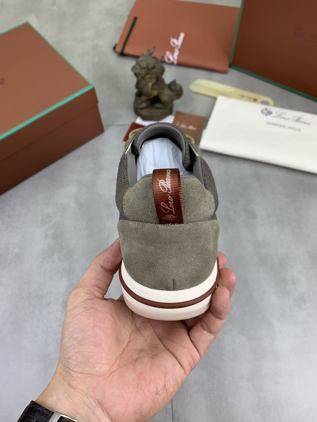Loro Piana Week End Walk Men's Sneakers — back