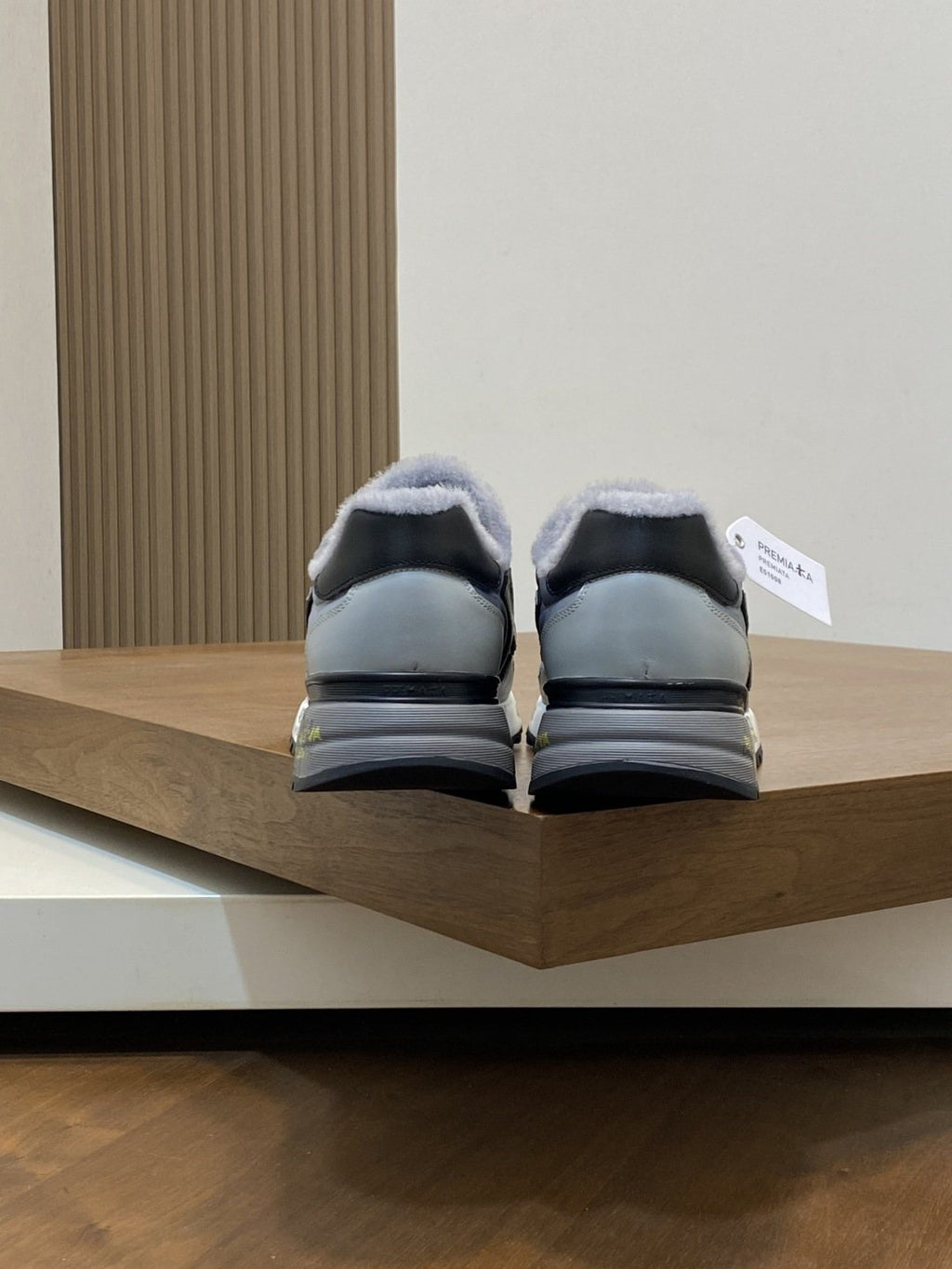 Premiata Graphic Side Lace-Up Sneakers — back